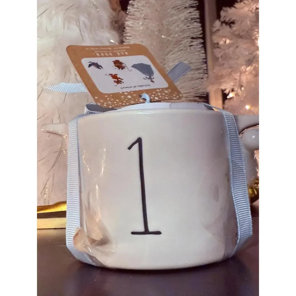 Rae Dunn x Disney Cinderella Ceramic Measuring Cup Set 4pc NWT
